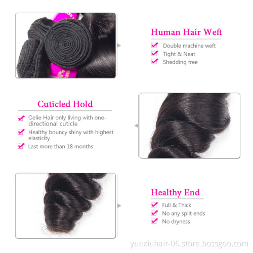 Wholesale Virgin Bundle Hair Vendors Cheap Loose Wave Human Hair Weave Bundles For Women